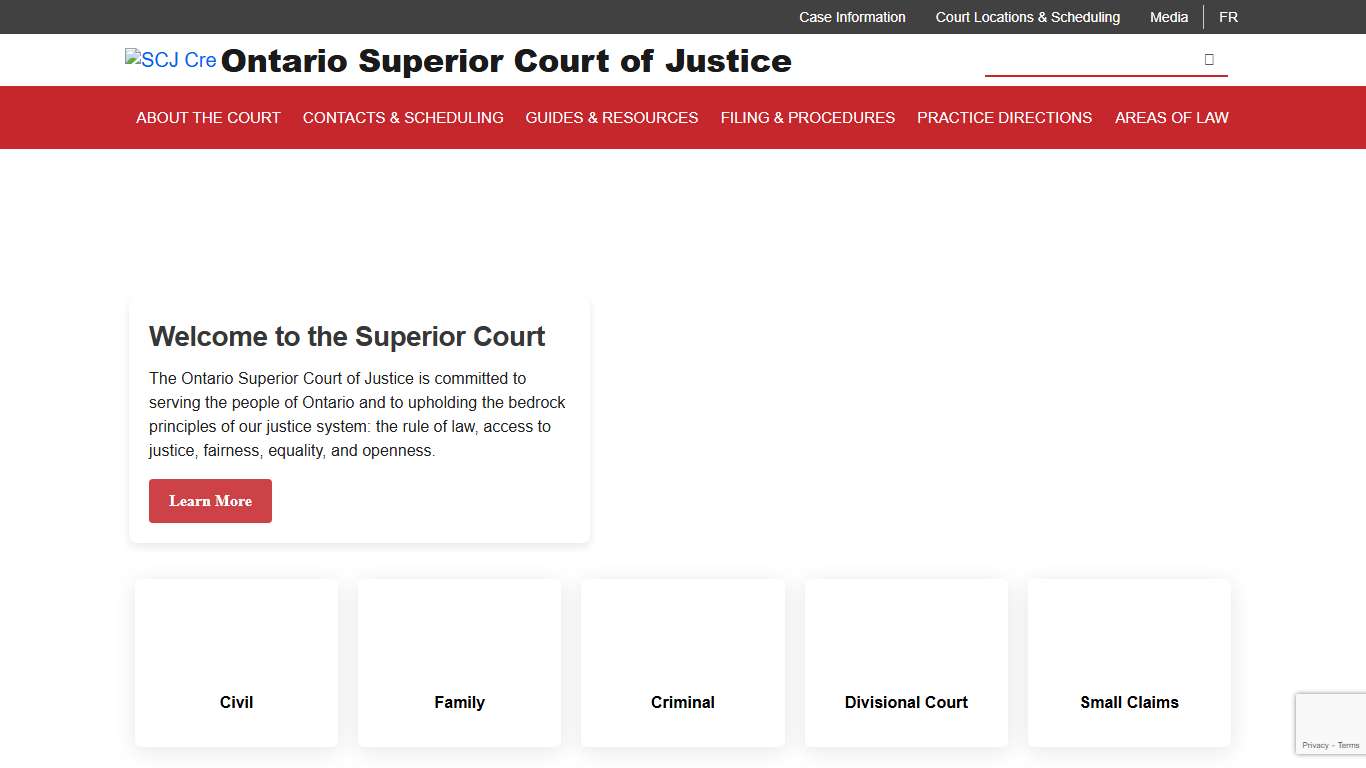 Ontario Superior Court of Justice