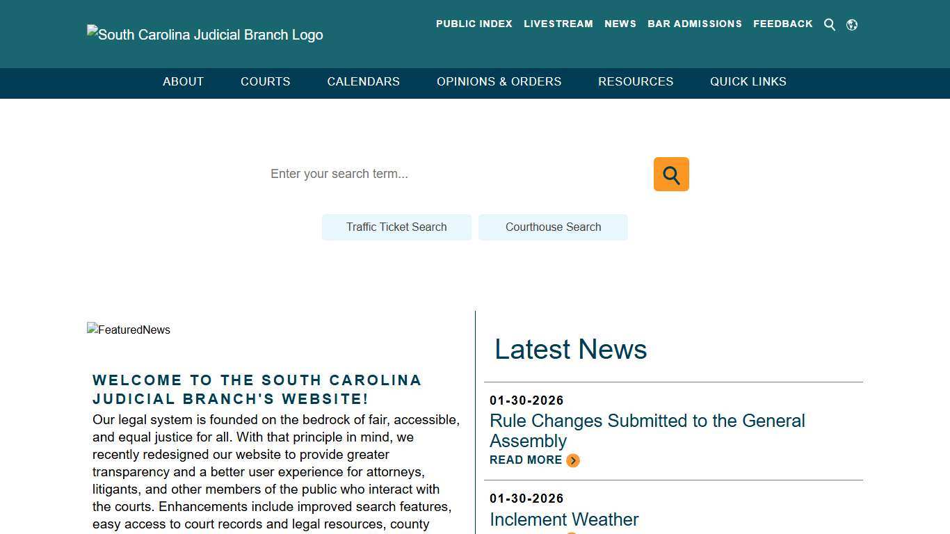 The South Carolina Judicial Branch
